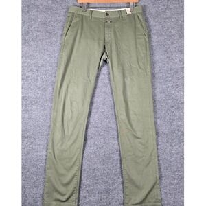 CLOSED Mens Olive Green Clifton Slim Fit Chinos Pants Size 31x34